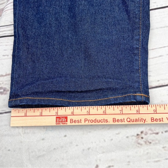 Lands End Women’s High Rise Bootcut Jeans Blue Dark Wash Stretch Size 24W - Picture 9 of 13